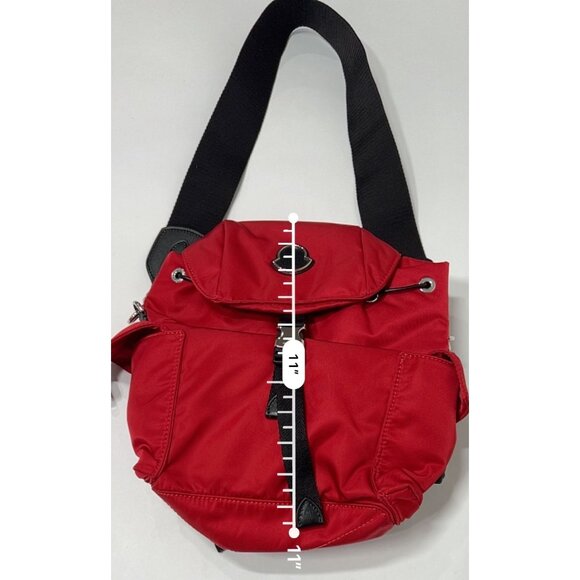Moncler Dauphine Nylon Backpack in Dark Red - Picture 4 of 9